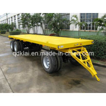 Cimc 3 Achsen Flachbett Draw Bar Cargo Trailer